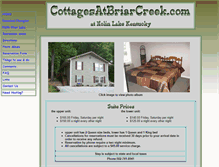 Tablet Screenshot of cottagesatbriarcreek.com